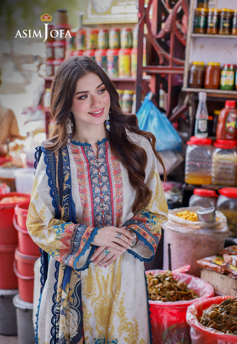 AJPL-18 PRINTED ARABIC LAWN 3 PCS