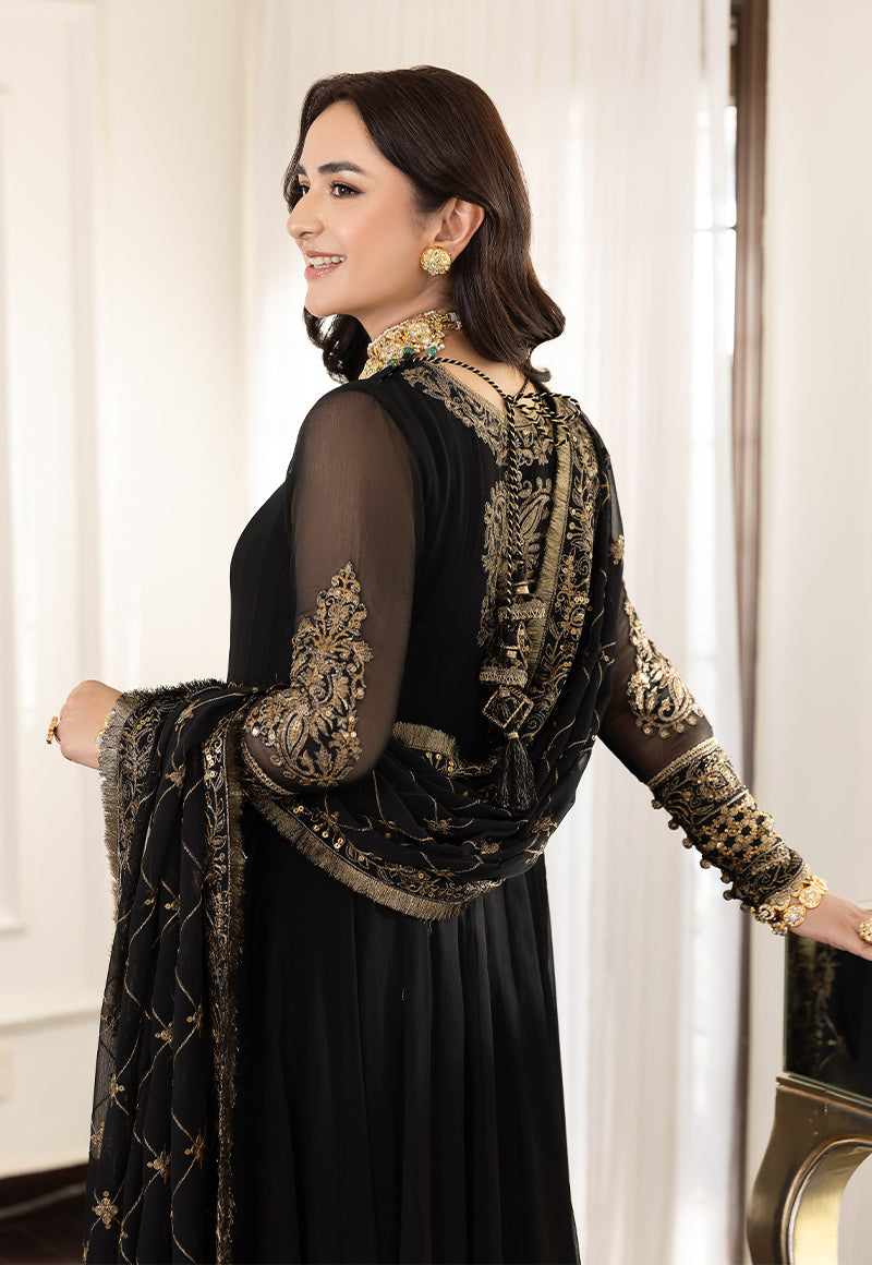 AJSM-35 EMBROIDERED CHIFFON 3 PCS