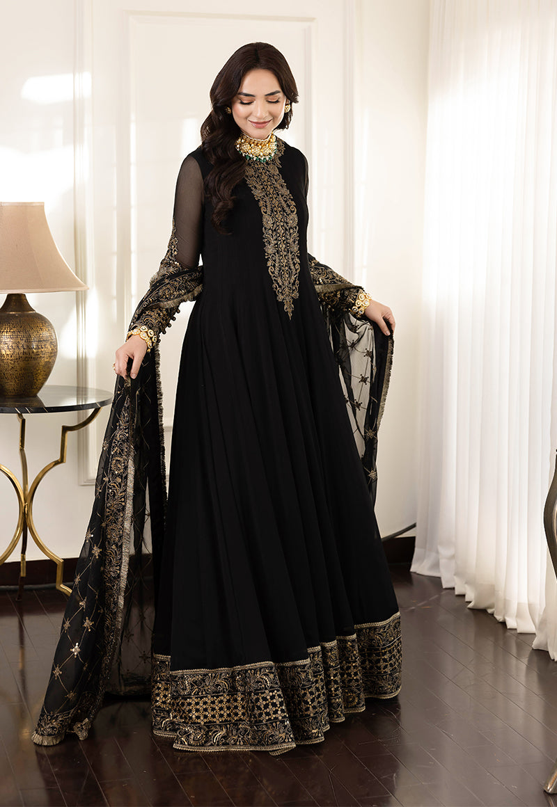 AJSM-35 EMBROIDERED CHIFFON 3 PCS