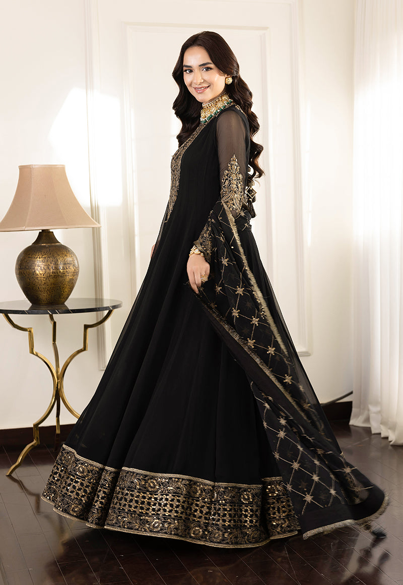 AJSM-35 EMBROIDERED CHIFFON 3 PCS