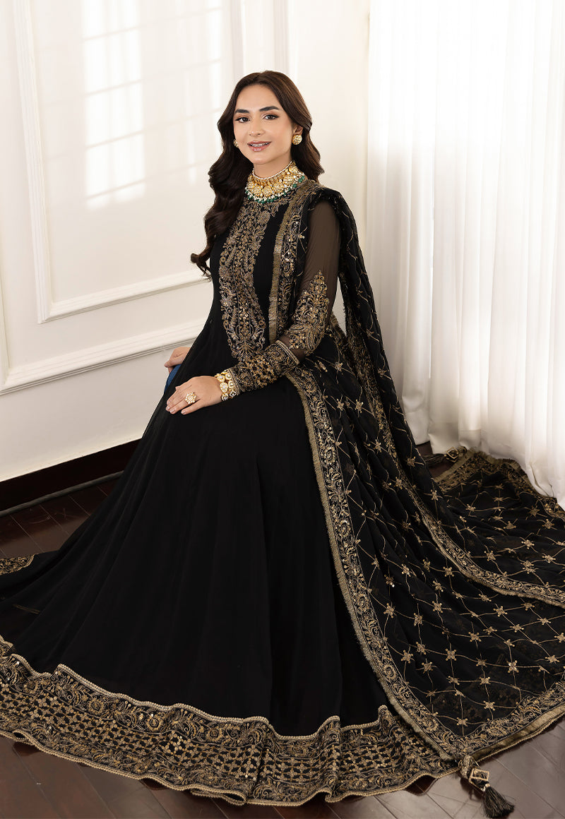 AJSM-35 EMBROIDERED CHIFFON 3 PCS