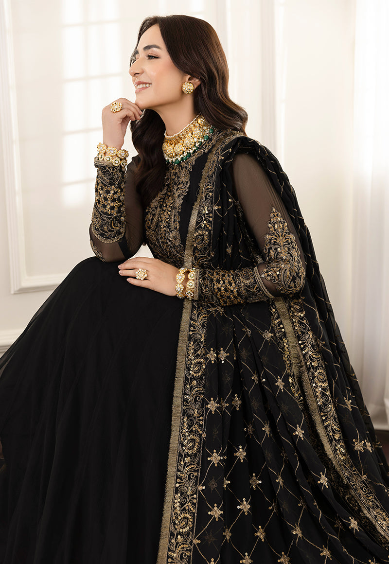 AJSM-35 EMBROIDERED CHIFFON 3 PCS