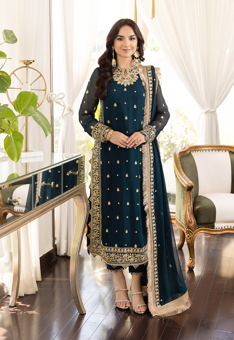 AJSM-31 EMBROIDERED CHIFFON 3 PCS