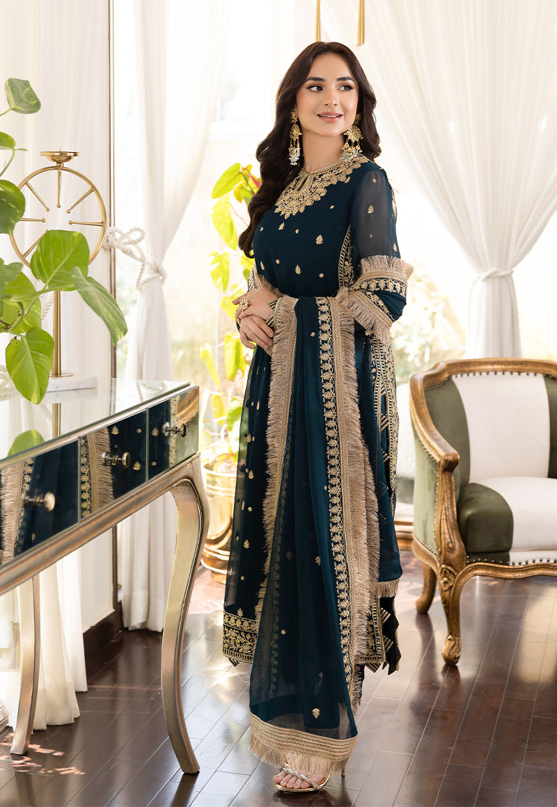 AJSM-31 EMBROIDERED CHIFFON 3 PCS
