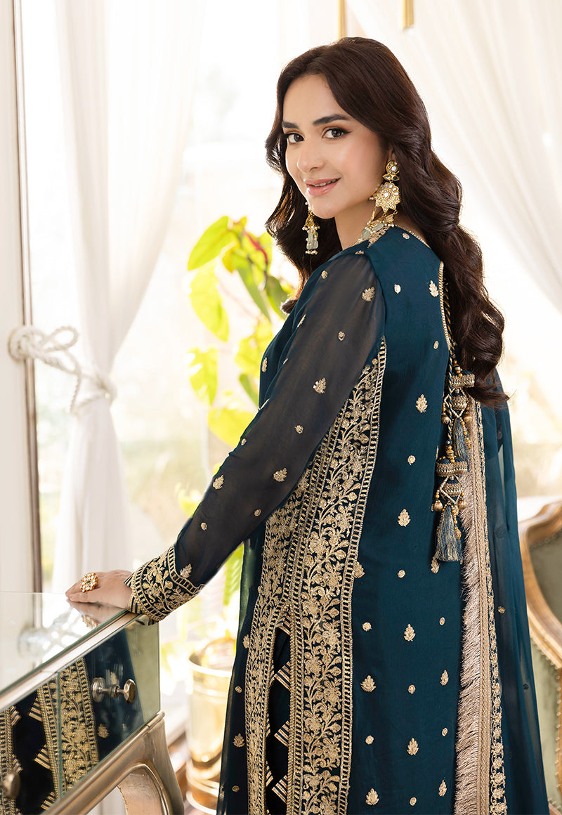 AJSM-31 EMBROIDERED CHIFFON 3 PCS