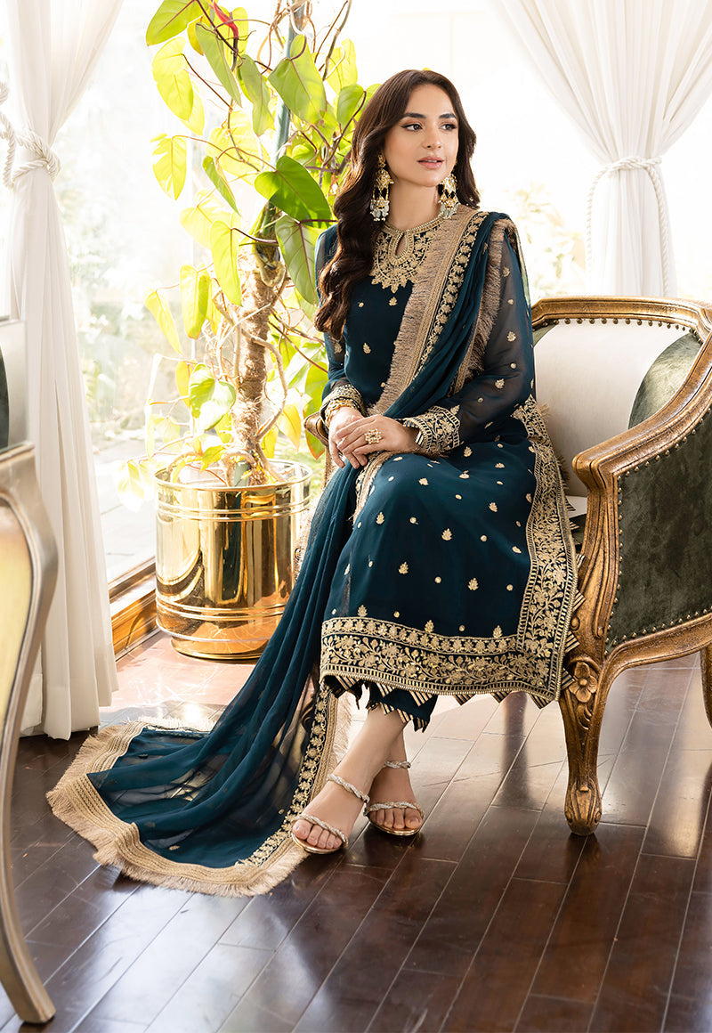AJSM-31 EMBROIDERED CHIFFON 3 PCS
