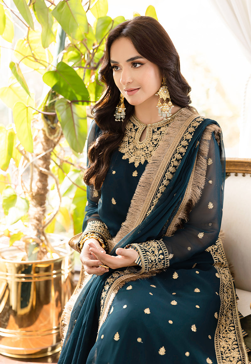 AJSM-31 EMBROIDERED CHIFFON 3 PCS