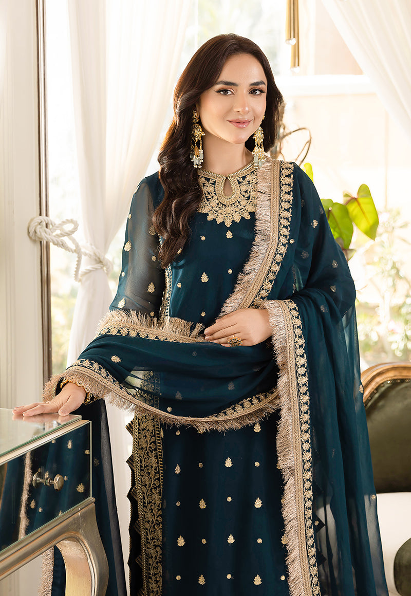 AJSM-31 EMBROIDERED CHIFFON 3 PCS