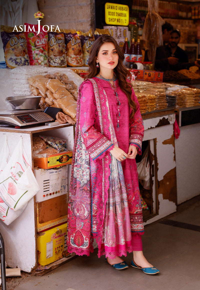AJPL-17 PRINTED ARABIC LAWN 3 PCS