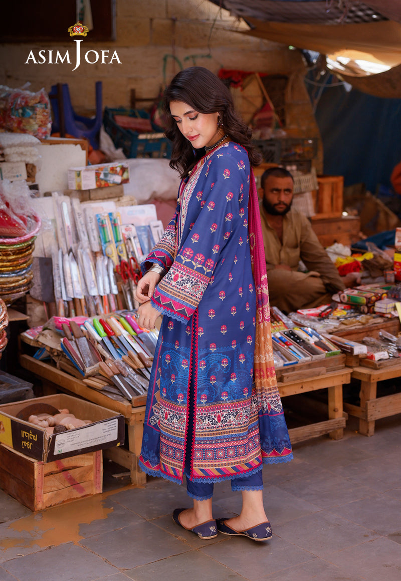 AJPL-12 PRINTED ARABIC LAWN 3 PCS