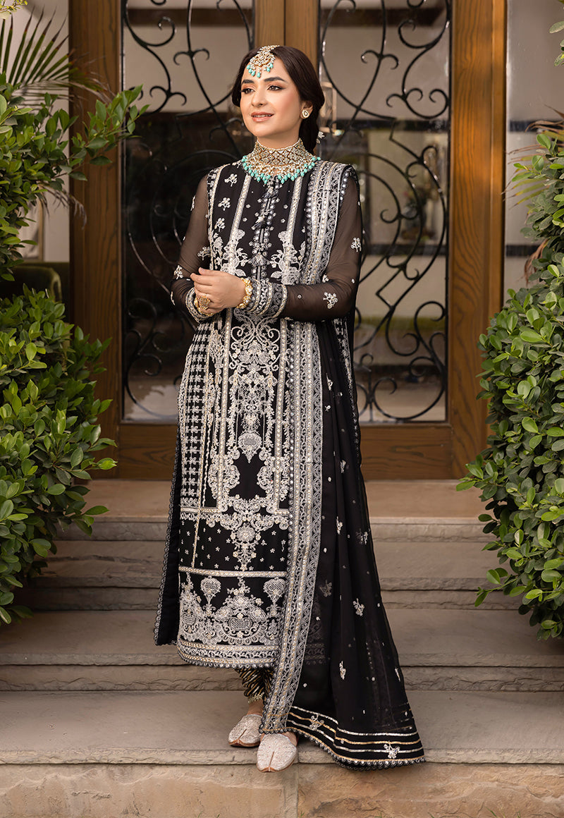 AJSM-34 EMBROIDERED CHIFFON 3 PCS
