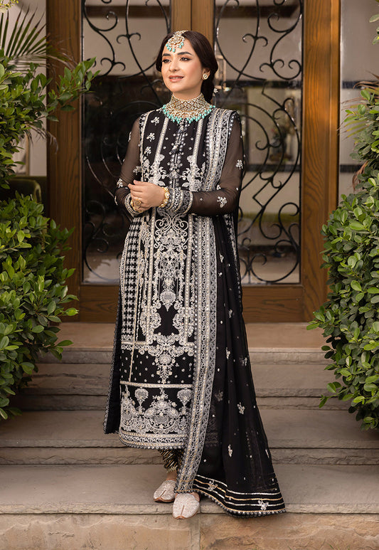 AJSM-34 EMBROIDERED CHIFFON 3 PCS