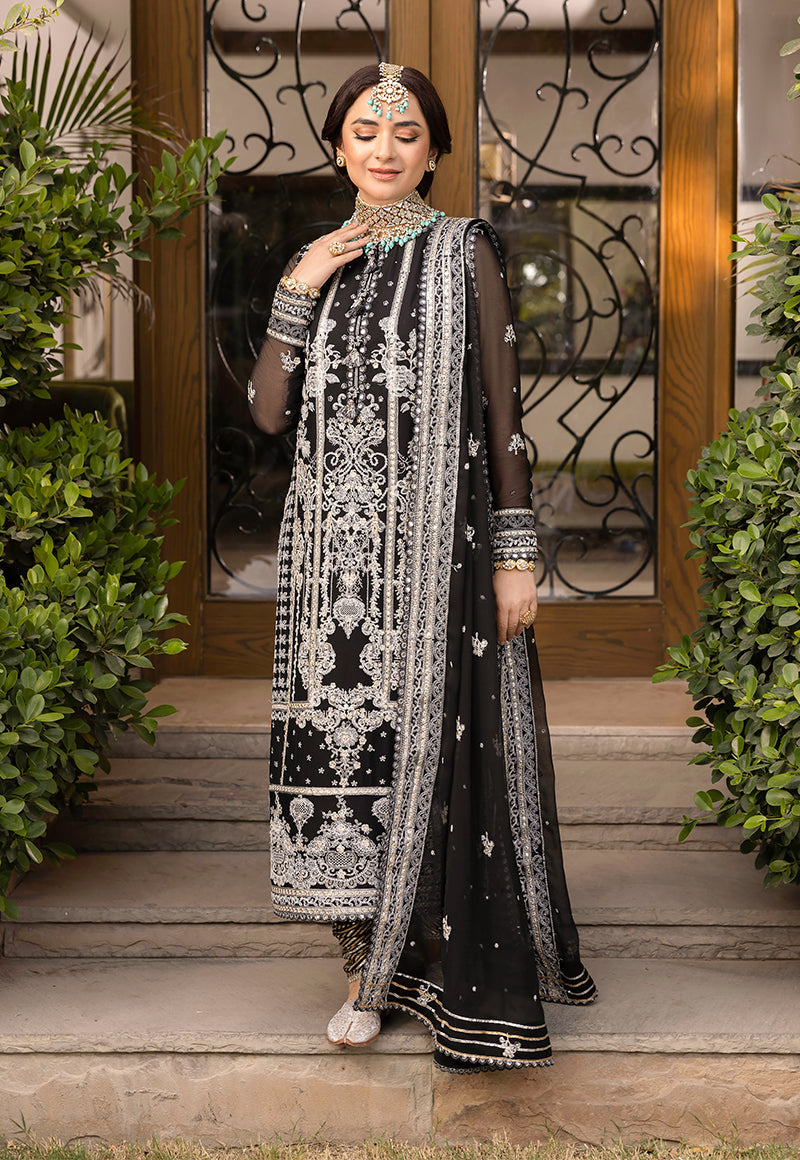 AJSM-34 EMBROIDERED CHIFFON 3 PCS