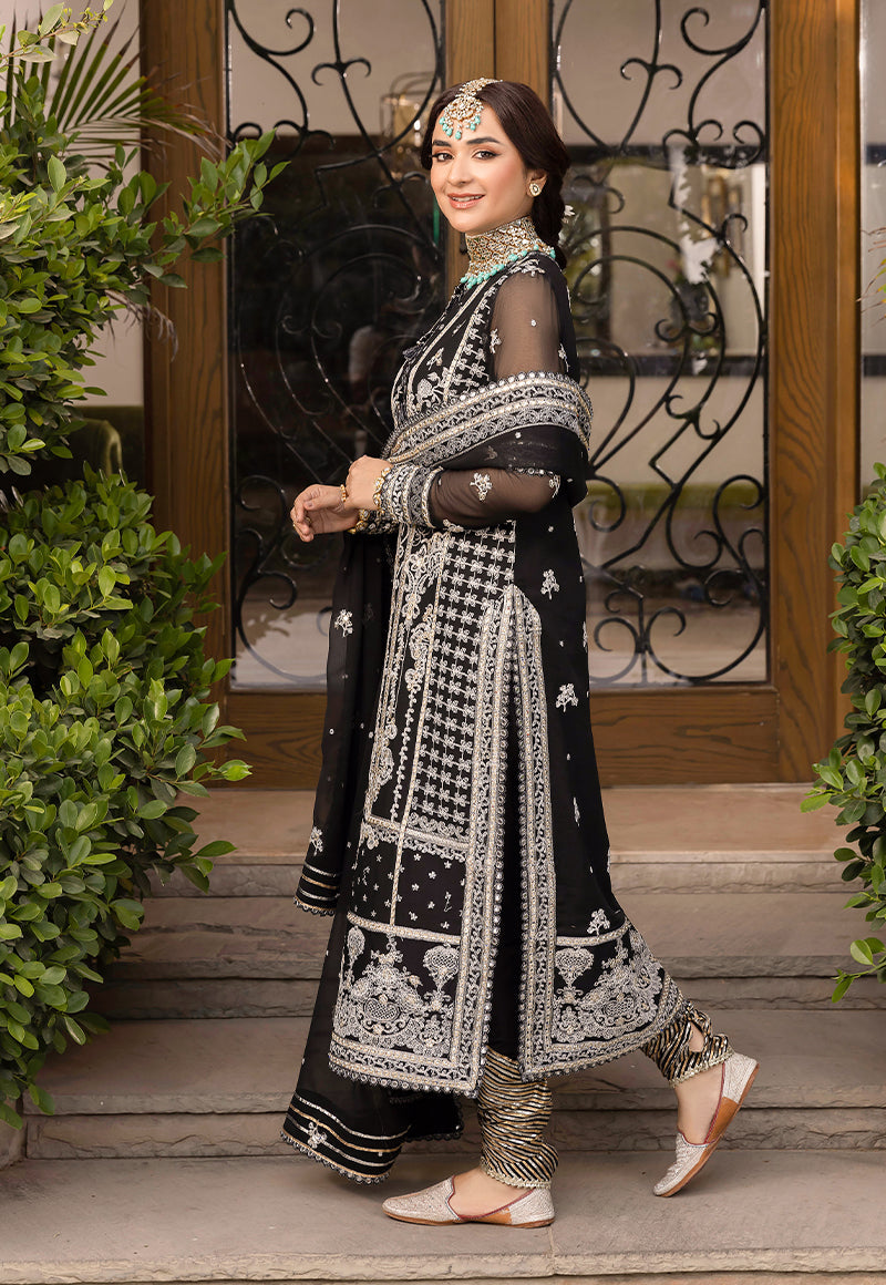 AJSM-34 EMBROIDERED CHIFFON 3 PCS