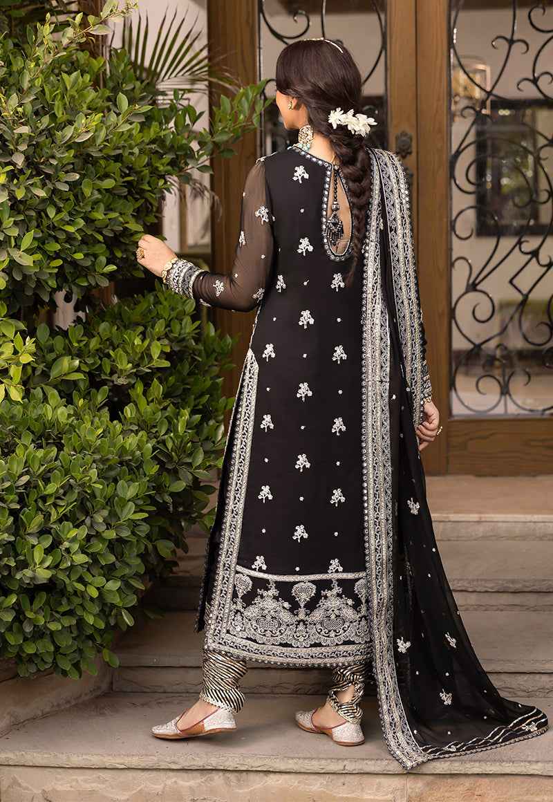 AJSM-34 EMBROIDERED CHIFFON 3 PCS