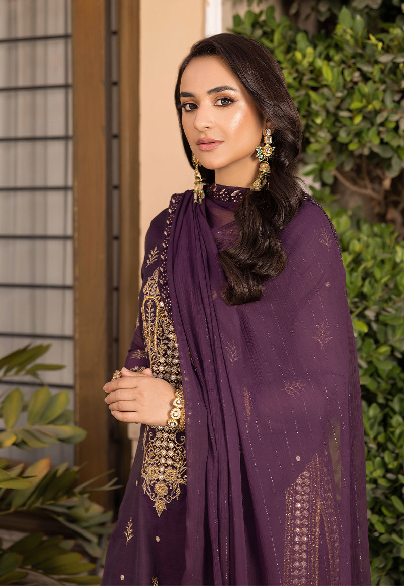 AJSM-44 EMBROIDERED POLY COTTON 3 PCS