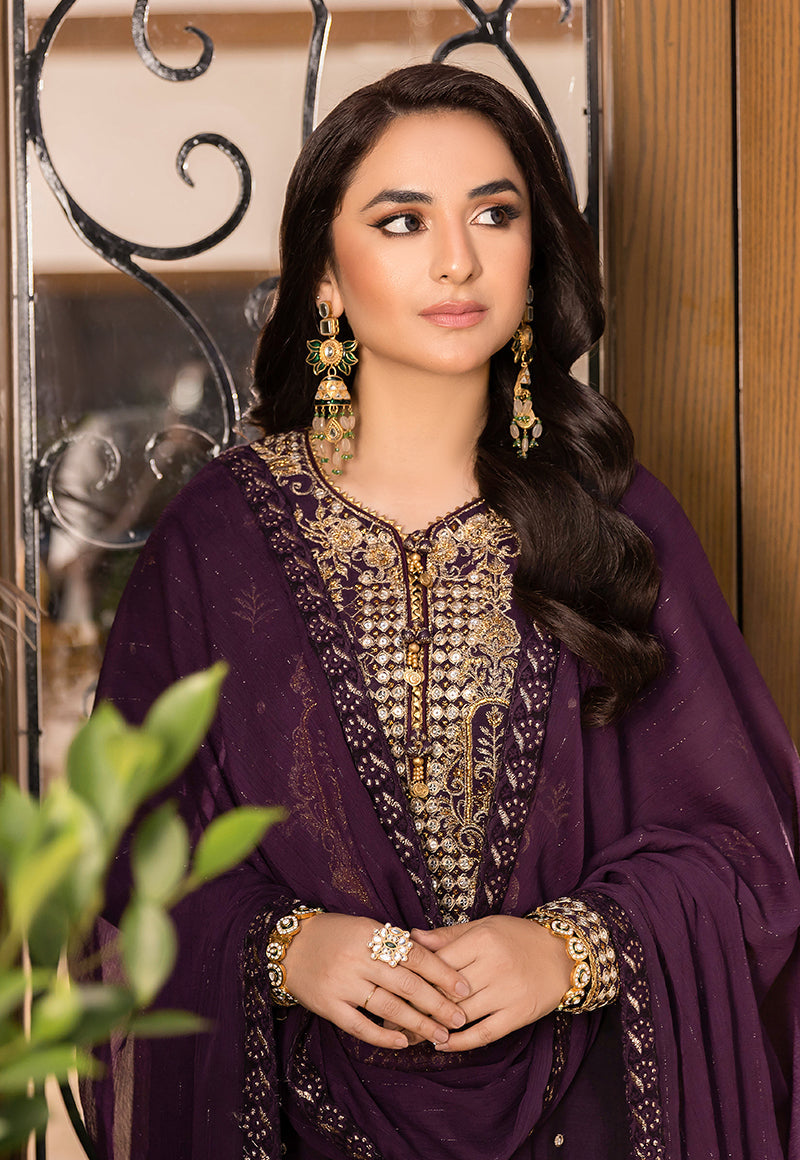 AJSM-44 EMBROIDERED POLY COTTON 3 PCS