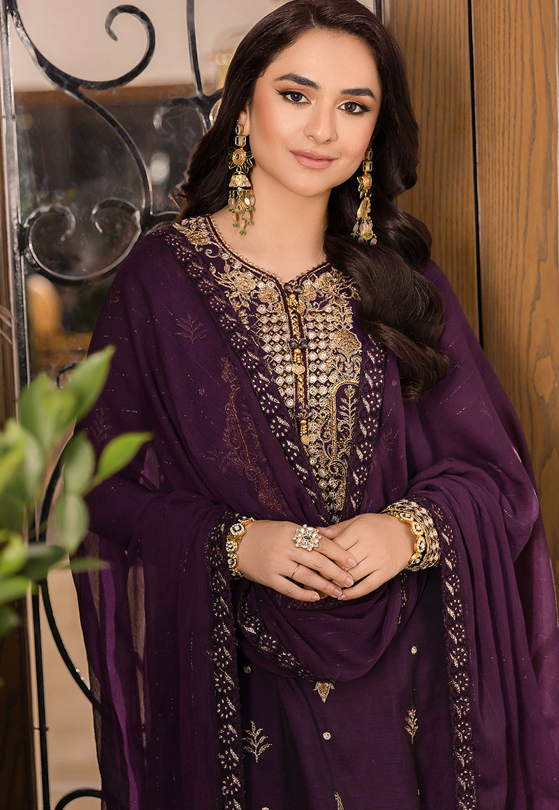 AJSM-44 EMBROIDERED POLY COTTON 3 PCS