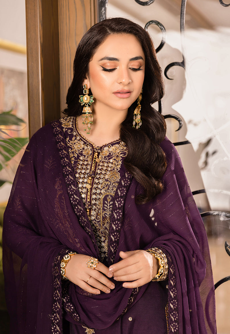 AJSM-44 EMBROIDERED POLY COTTON 3 PCS