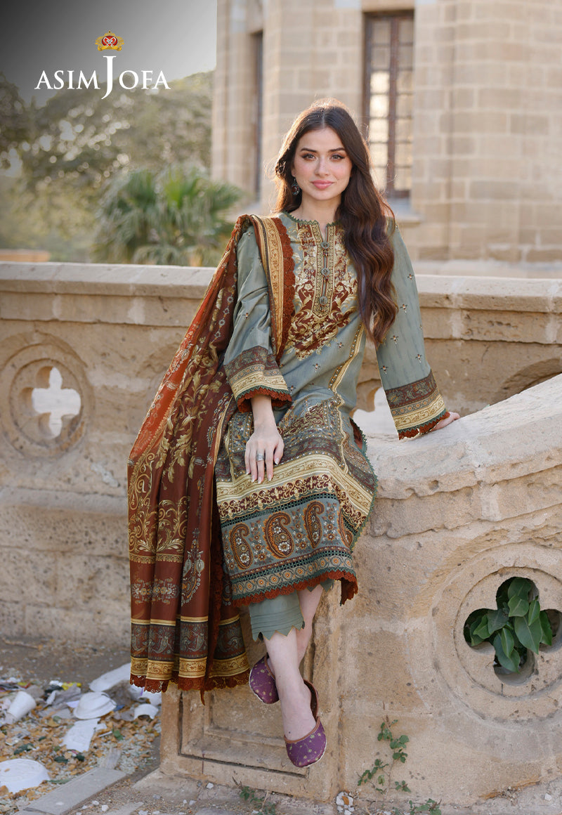 AJPL-10 PRINTED ARABIC LAWN 3 PCS