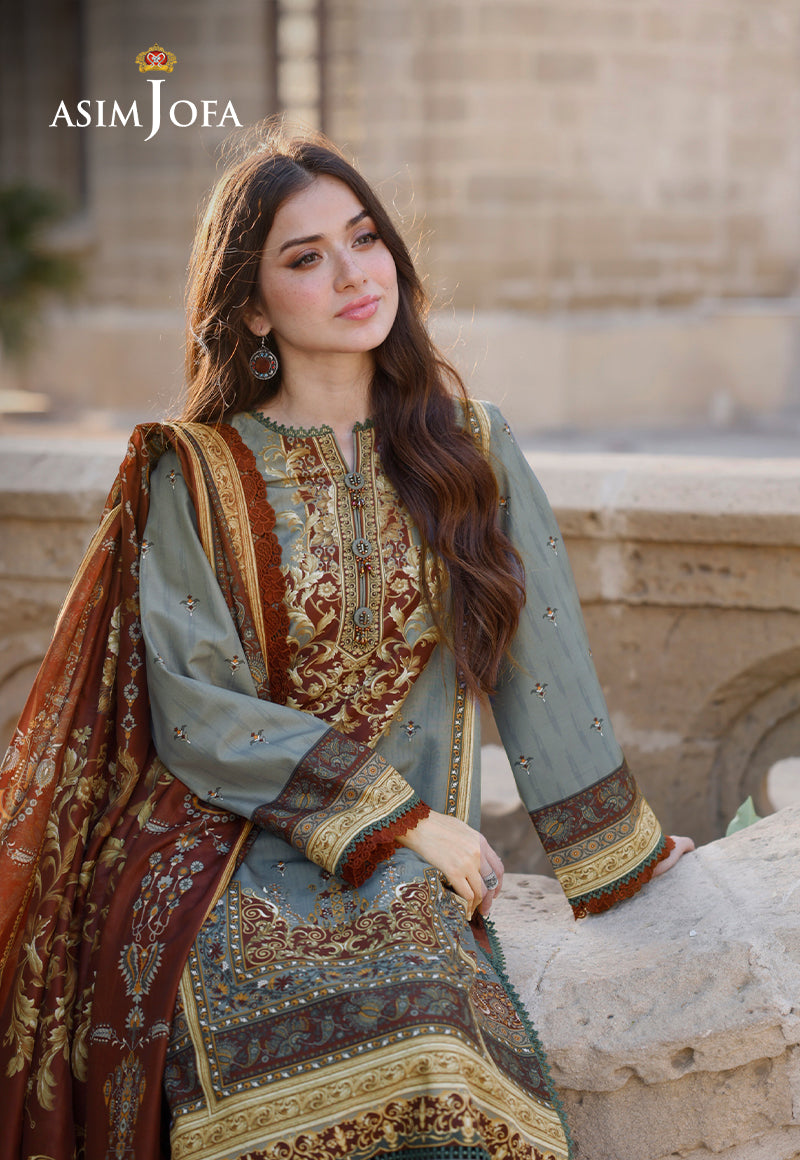 AJPL-10 PRINTED ARABIC LAWN 3 PCS
