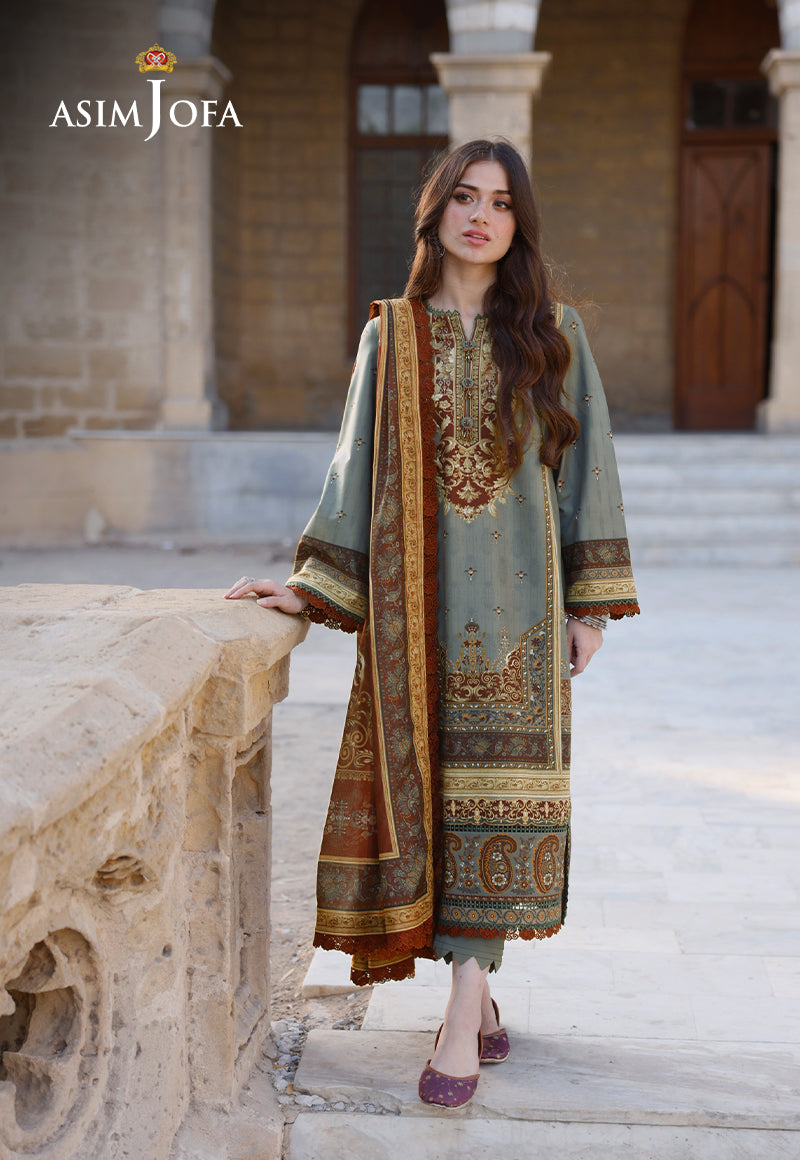 AJPL-10 PRINTED ARABIC LAWN 3 PCS
