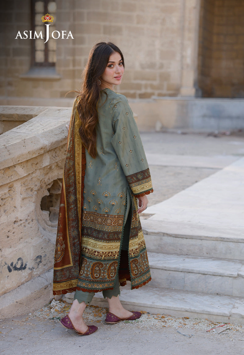AJPL-10 PRINTED ARABIC LAWN 3 PCS