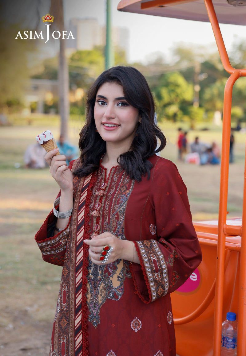 AJPL-07 PRINTED ARABIC LAWN 3 PCS