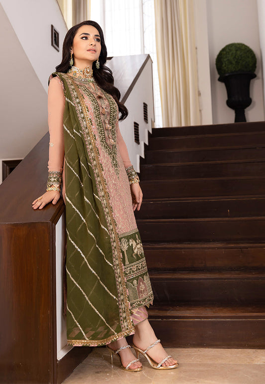 AJSM-40 EMBROIDERED CHIFFON 3 PCS