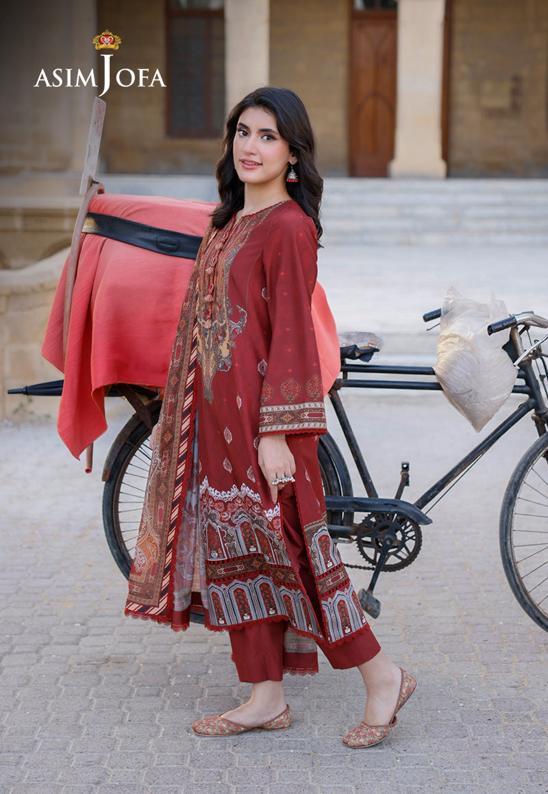 AJPL-07 PRINTED ARABIC LAWN 3 PCS