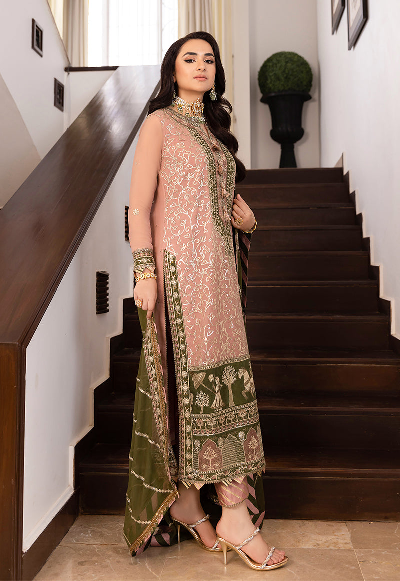 AJSM-40 EMBROIDERED CHIFFON 3 PCS