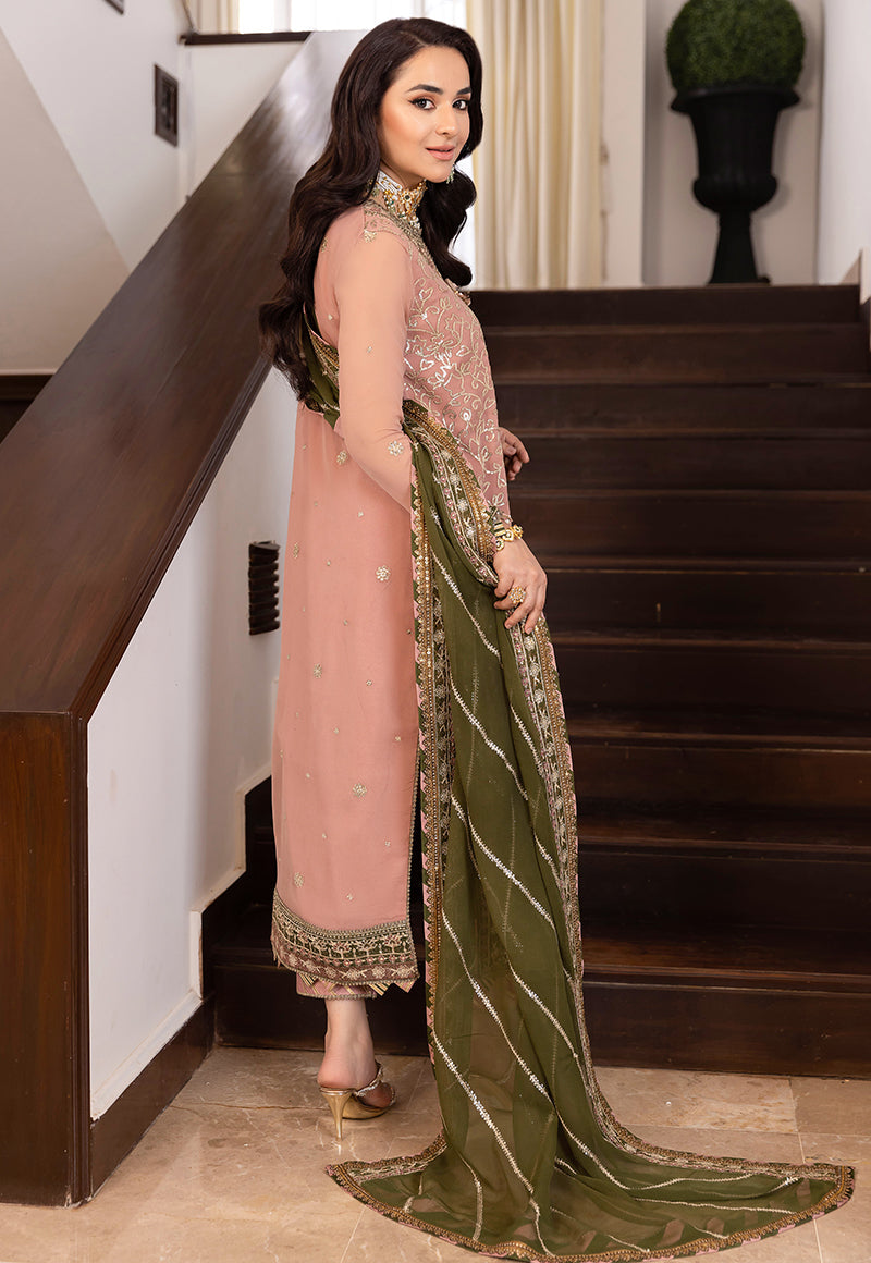 AJSM-40 EMBROIDERED CHIFFON 3 PCS