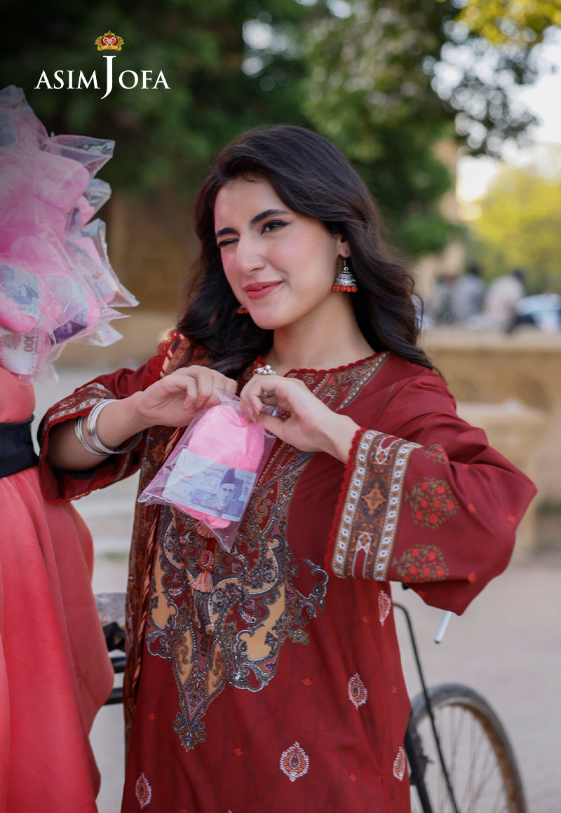 AJPL-07 PRINTED ARABIC LAWN 3 PCS