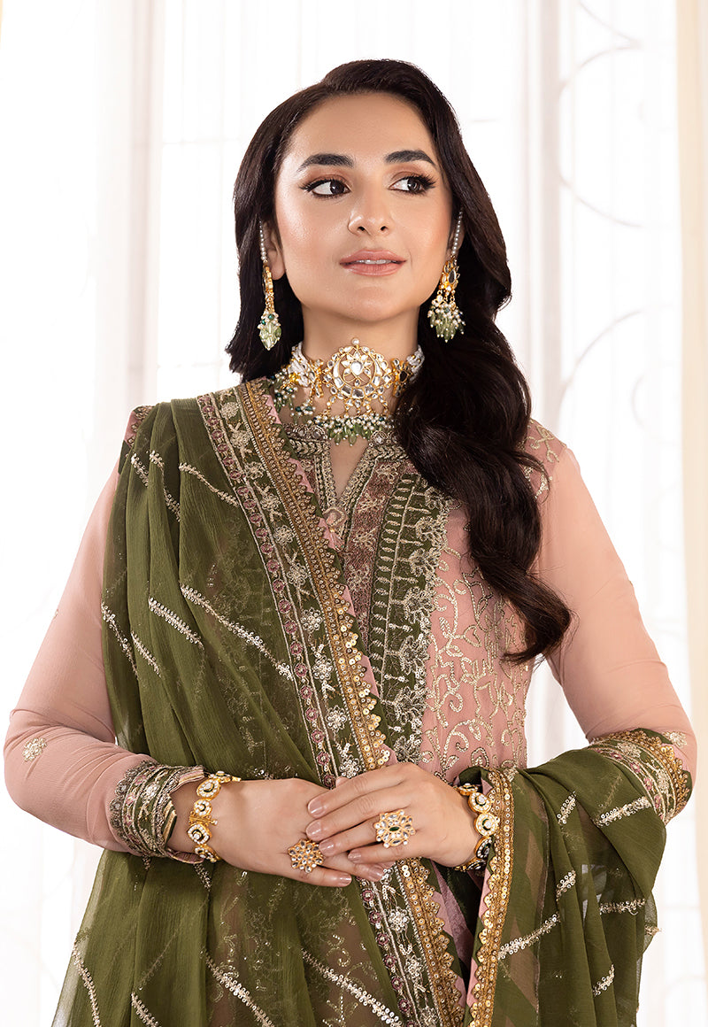 AJSM-40 EMBROIDERED CHIFFON 3 PCS
