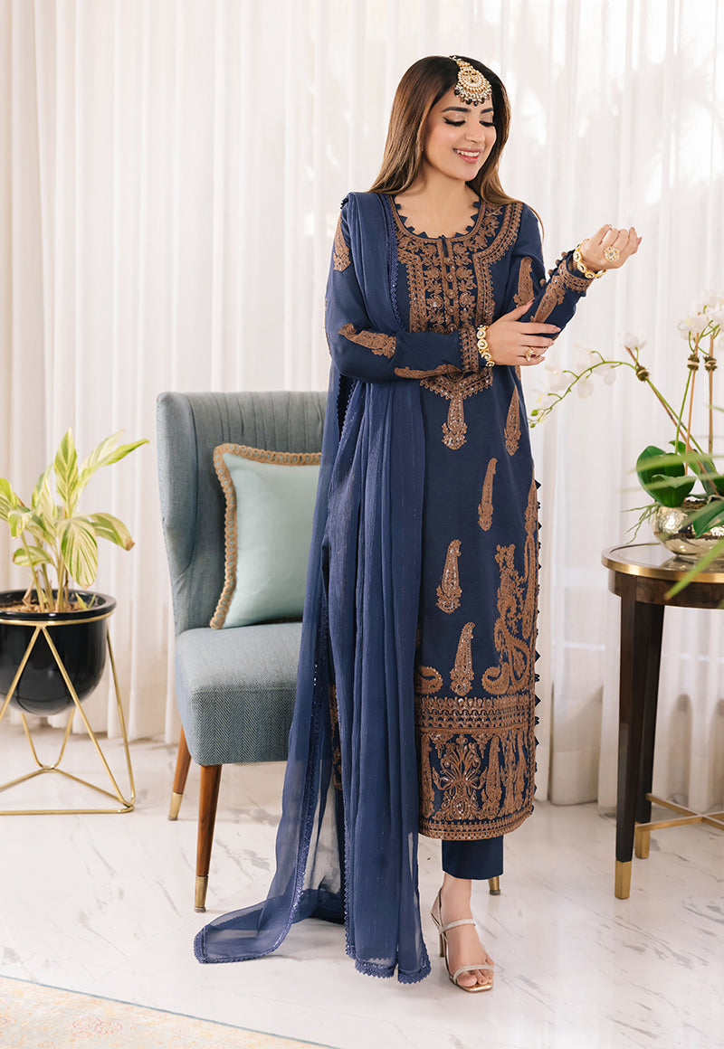 AJSM-49 EMBROIDERED PAPER COTTON 3 PCS