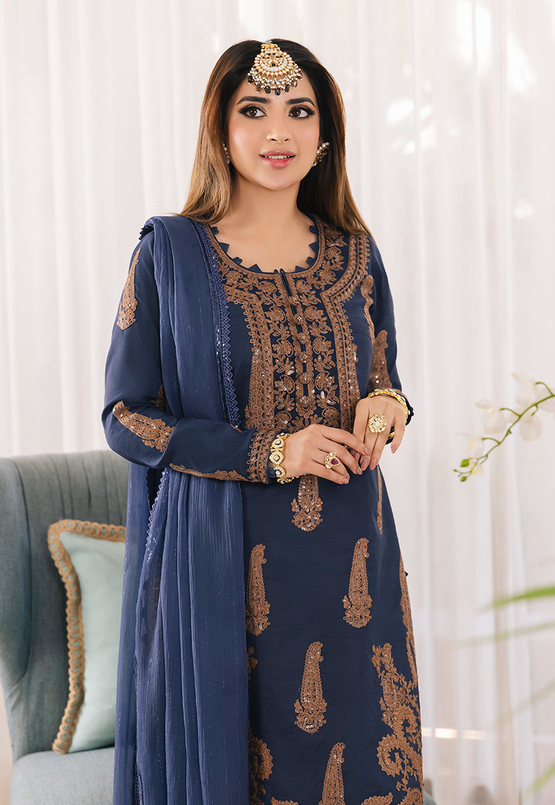 AJSM-49 EMBROIDERED PAPER COTTON 3 PCS