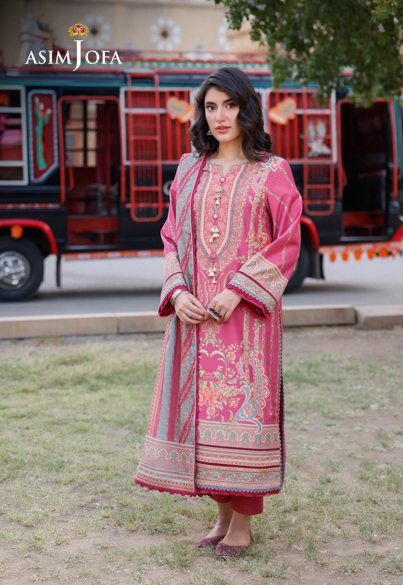 AJPL-14 PRINTED ARABIC LAWN 3 PCS
