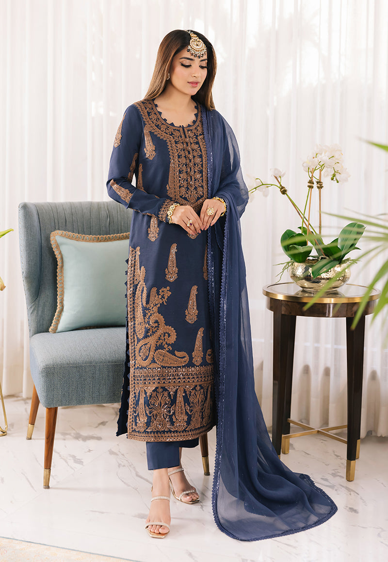 AJSM-49 EMBROIDERED PAPER COTTON 3 PCS