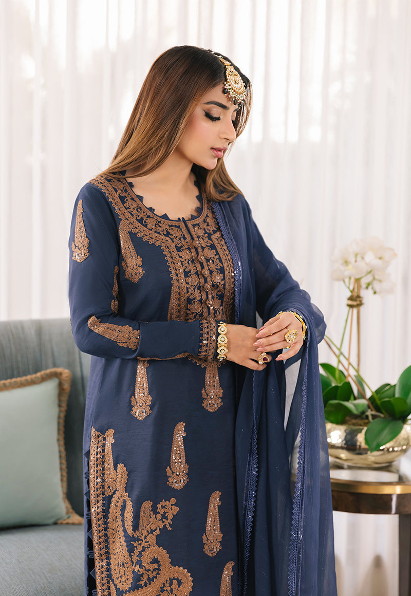 AJSM-49 EMBROIDERED PAPER COTTON 3 PCS