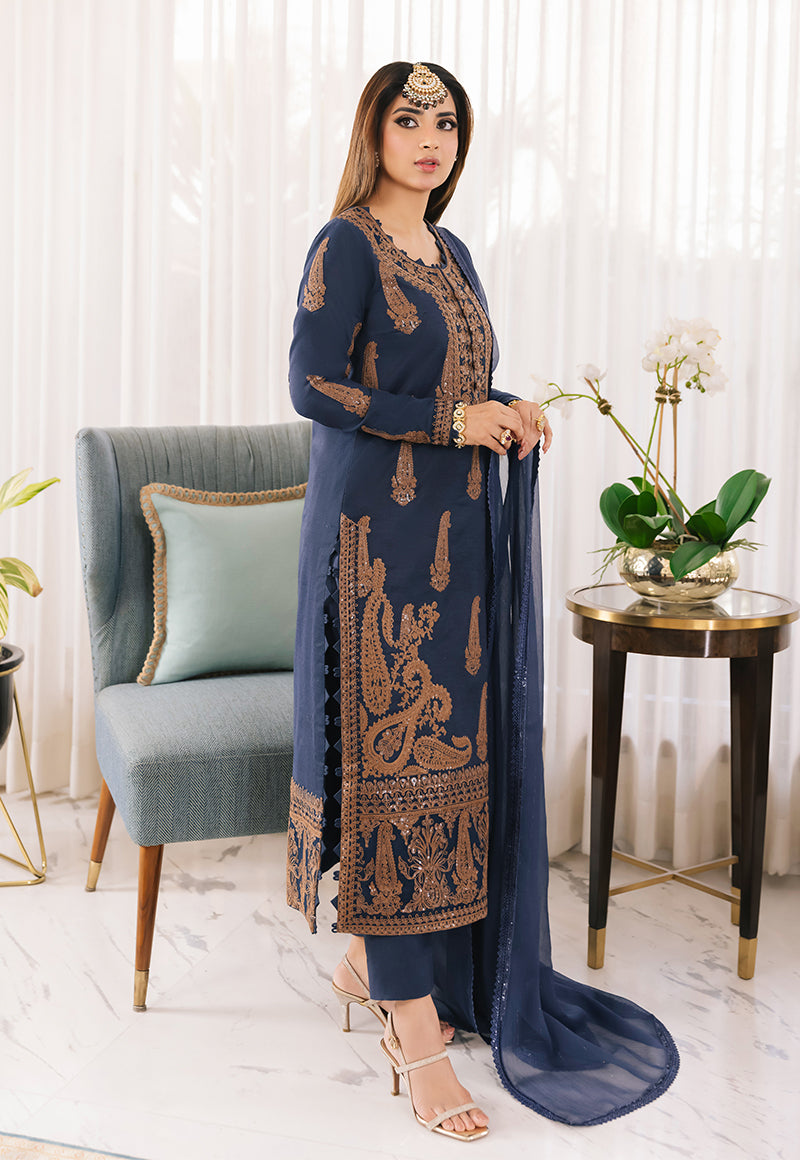 AJSM-49 EMBROIDERED PAPER COTTON 3 PCS