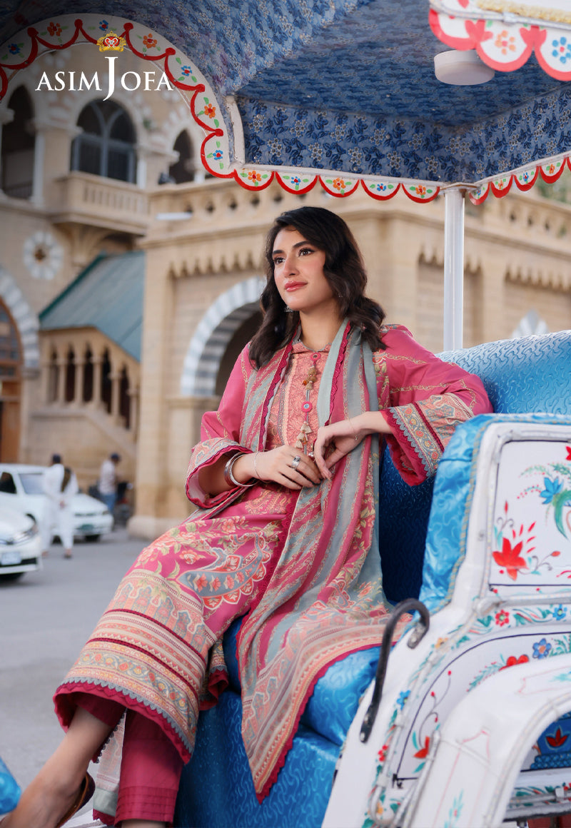 AJPL-14 PRINTED ARABIC LAWN 3 PCS