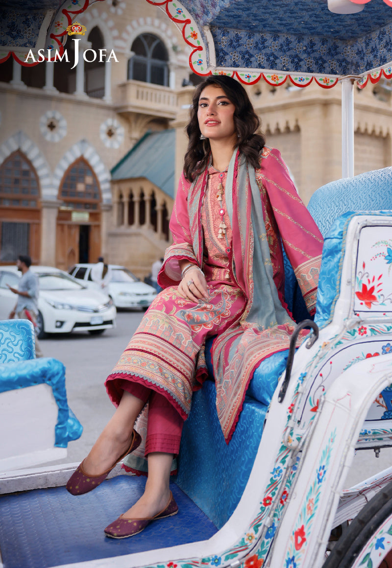 AJPL-14 PRINTED ARABIC LAWN 3 PCS