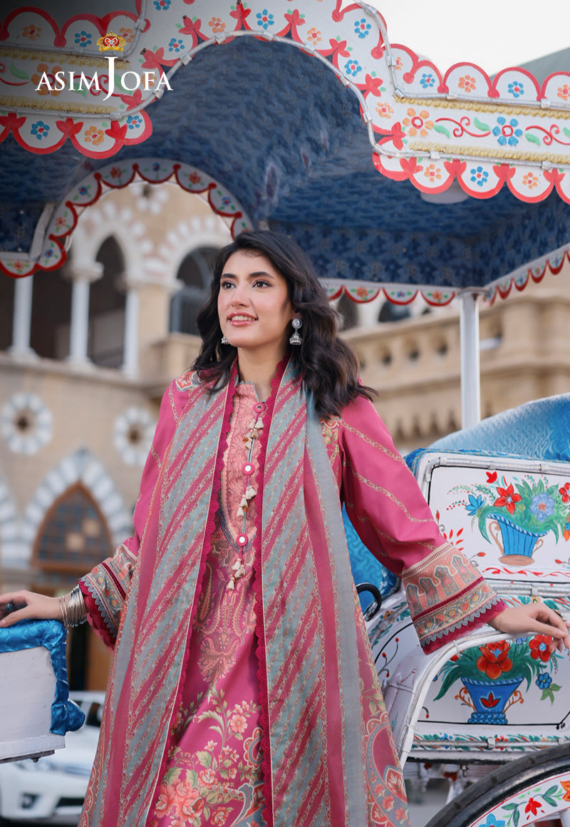 AJPL-14 PRINTED ARABIC LAWN 3 PCS