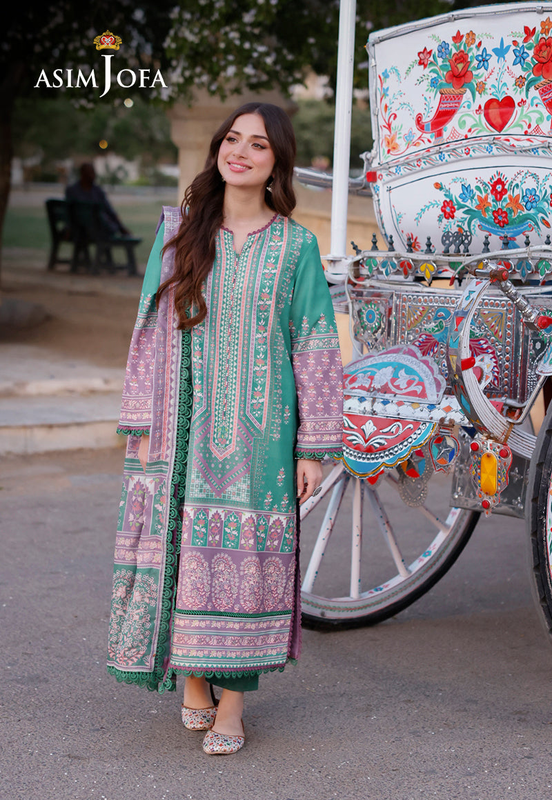 AJPL-15 PRINTED ARABIC LAWN 3 PCS