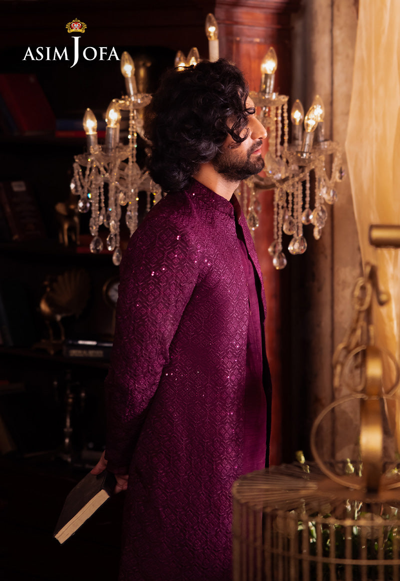 AJMS-19 EMBROIDERED INDIAN RAW SILK 3 PCS