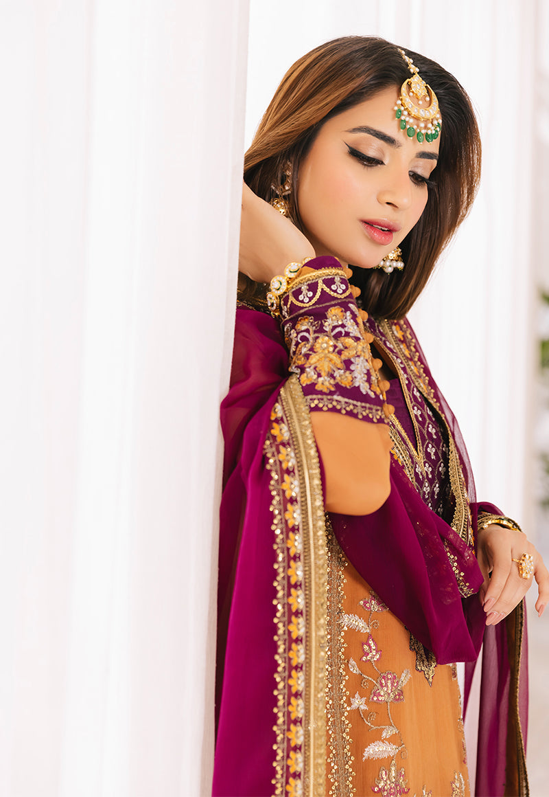 AJSM-38 EMBROIDERED CHIFFON 3 PCS