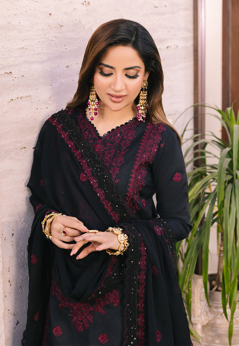 AJSM-48 EMBROIDERED PAPER COTTON 3 PCS