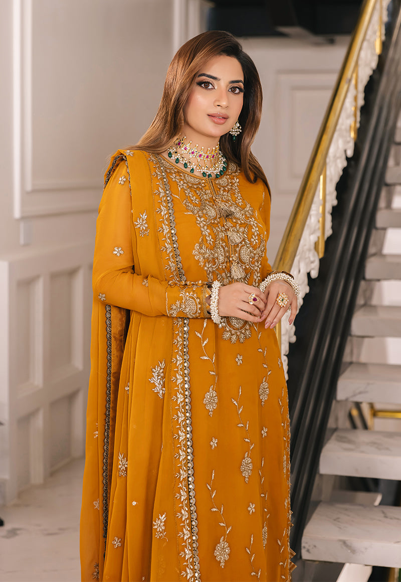 AJSM-27 EMBROIDERED CHIFFON 3 PCS