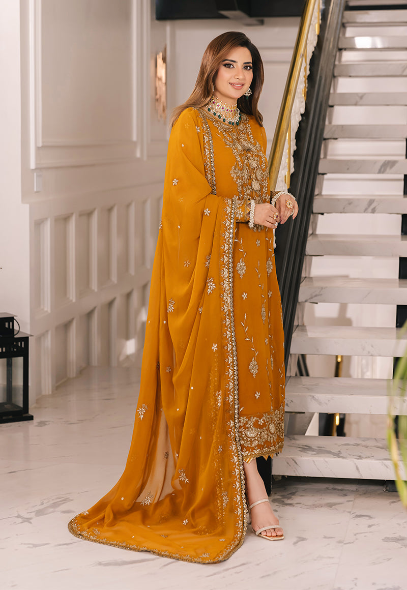 AJSM-27 EMBROIDERED CHIFFON 3 PCS