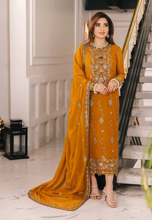 AJSM-27 EMBROIDERED CHIFFON 3 PCS